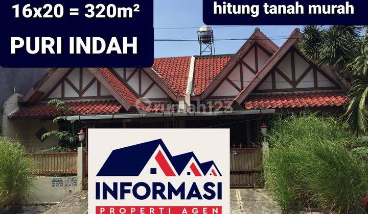 PURI INDAH luas 320m²  Rumah dijual harga tanah dibawah market 2