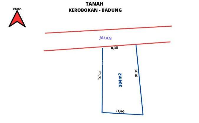 Dijual Tanah Kerobokan Lingkungan Villa Selangkah Ke Seminyak