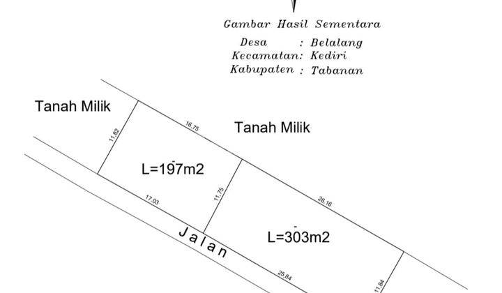 Rare Land Small Plot On Jln Pantai Kedungu 2