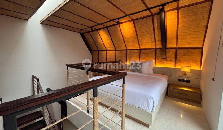 Off plan Cluster Villa Mezzanine Wooden Tropical In Canggu Near Echo Beach 2