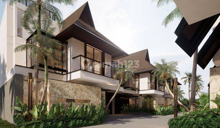 Off plan Cluster Villa Mezzanine Wooden Tropical In Canggu Near Echo Beach 2