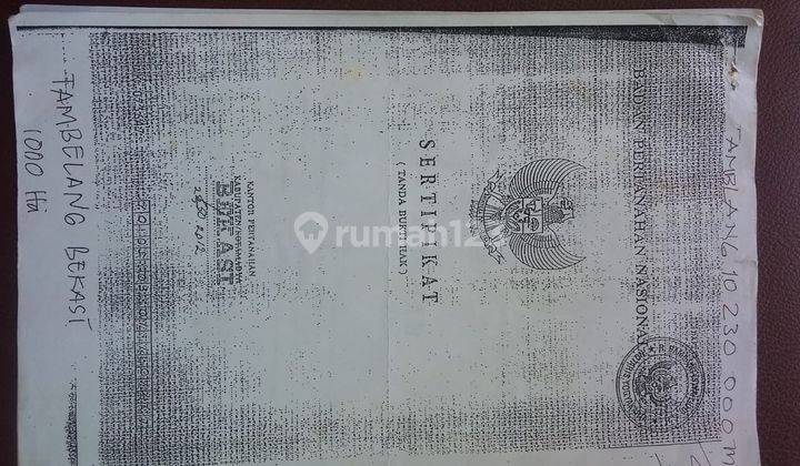 Dijual Murah Lahan Strategis Shm Sertifikat Hak Milik 1023 Hectare Di Suka Mekar Tambelang, Tambelang 6
