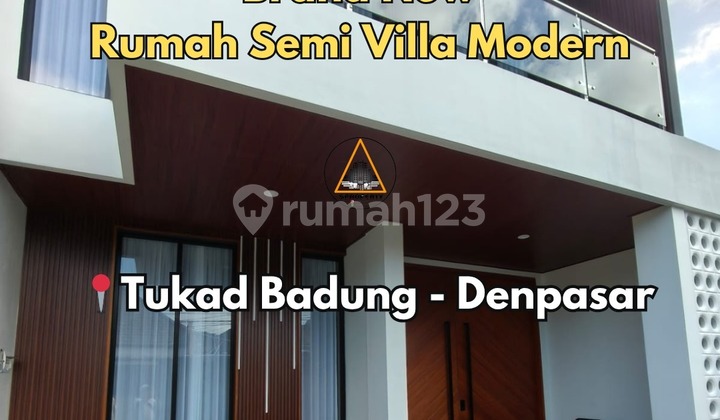 Brand New Rumah Semi Villa Modern Minimalis di Tukad Badung Renon 1