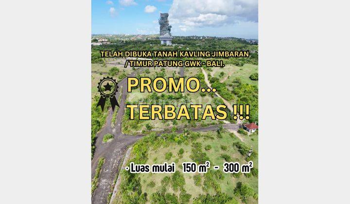 Promo Terbatas Tanah Kavling Premium View GWK 1