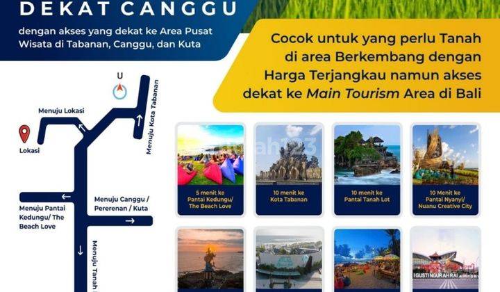 Tanah Kavling Strategis di Tabanan Dekat Dengan Area Pusat Canggu 1