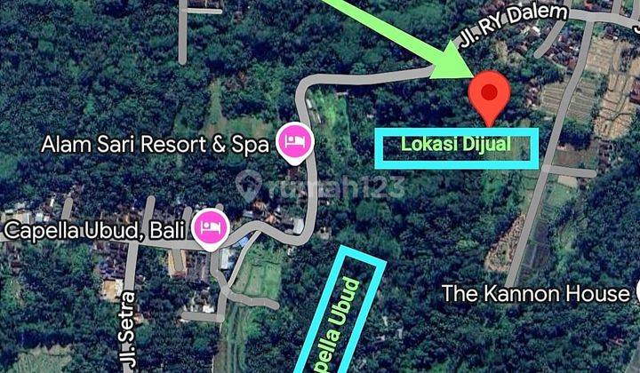 Premium Location Land for sale in Tegalalang Ubud  2