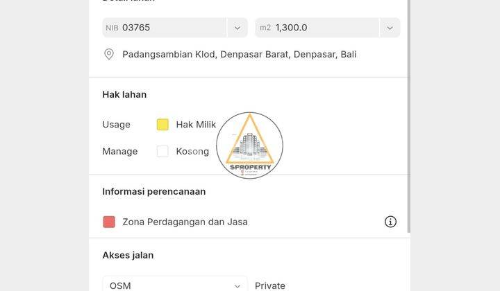 Tanah Komersil Siap Bangun Berlokasi di Jalan Utama Teuku Umar 2