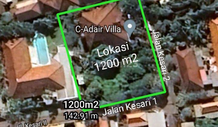 Dijual Tanah Kawasan Premium Lokasi di Jalan Kesari Sanur 1