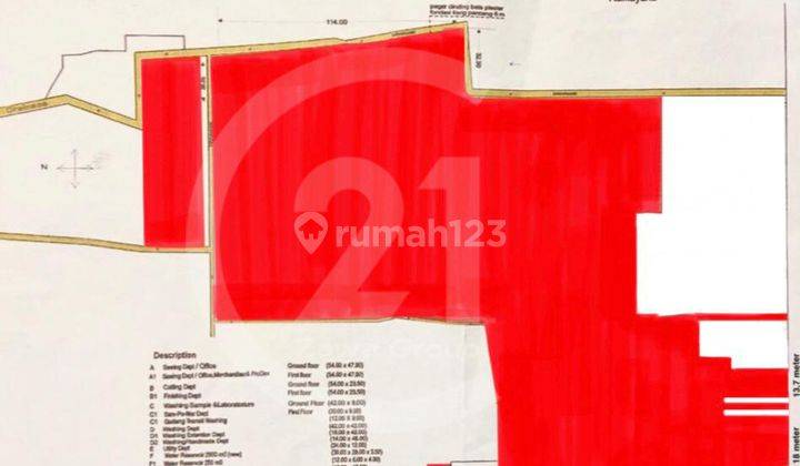 Dijual Cepat Pabrik di Comone Tangerang Lokasi Strategis Jalan Raya 2