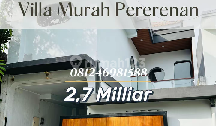 Villa Modern Baru Siap Huni di Kawasan Premium Pererenan Villa Modern Baru Siap Huni di Kawasan Premium Pererenan