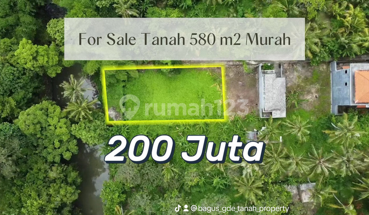 Strategic Riverfront Land in Tabanan, Bali – Suitable for Investment & Residence