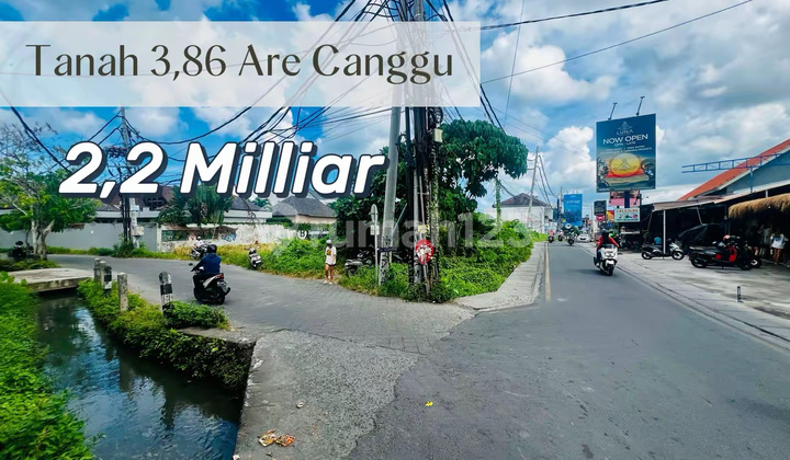 For Sale Strategic Hook Land at Shortcut Berawa Canggu - High Business Potential