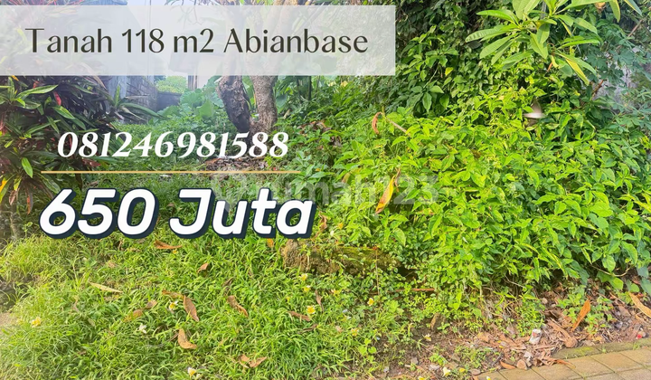 Tanah Strategis Abian Base - Siap Bangun, Legalitas Aman