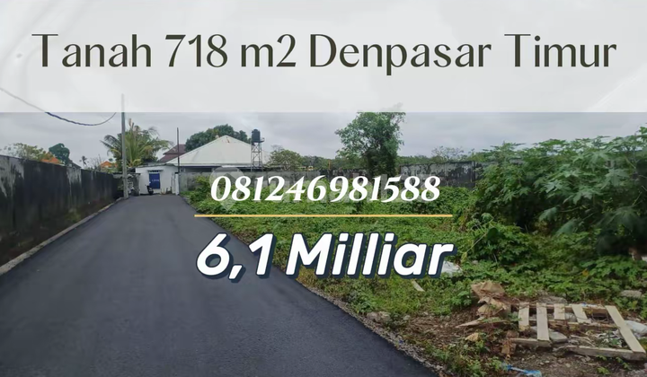 Premium & Rare Wide Land in East Gatsu Denpasar Premium & Rare Wide Land in East Gatsu Denpasar