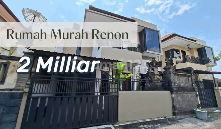 For Sale Rumah 2 Lantai Minimalis Renon - Lokasi Premium, Jarang tersedia