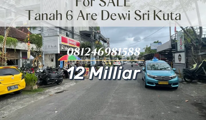 For Sale Tanah Komersial Premium - 90 Meter Dari Jalan Dewi Sri, Kuta - Badung