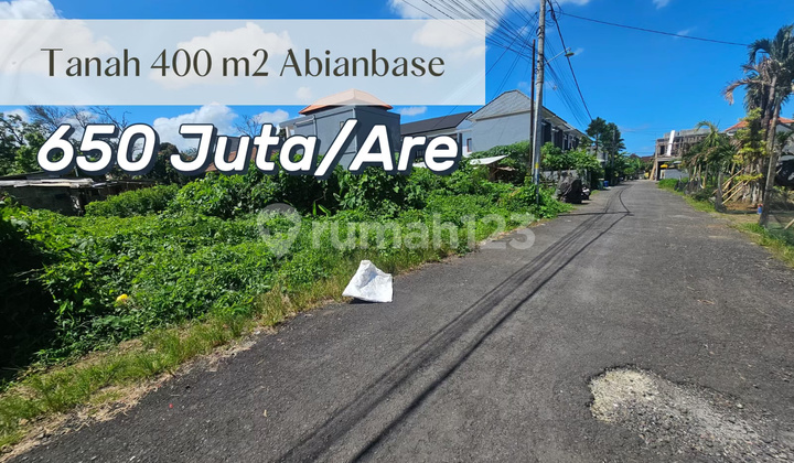 For Sale Land 400 M² Near Canggu and Puspem Badung
