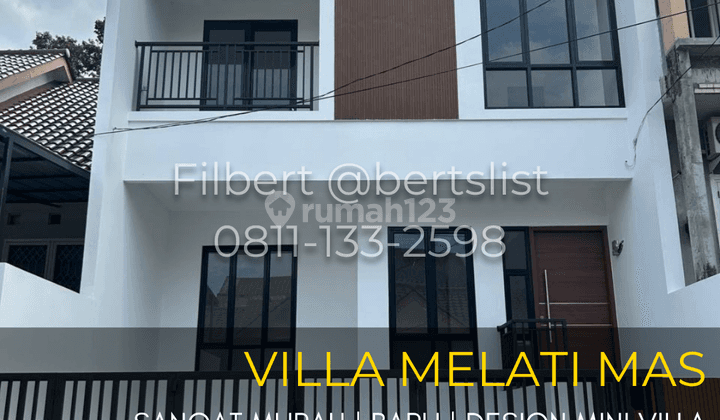 Sangat Murah Rumah 101m2 Baru Konsep Villa Di Melati Mas Serpong 1