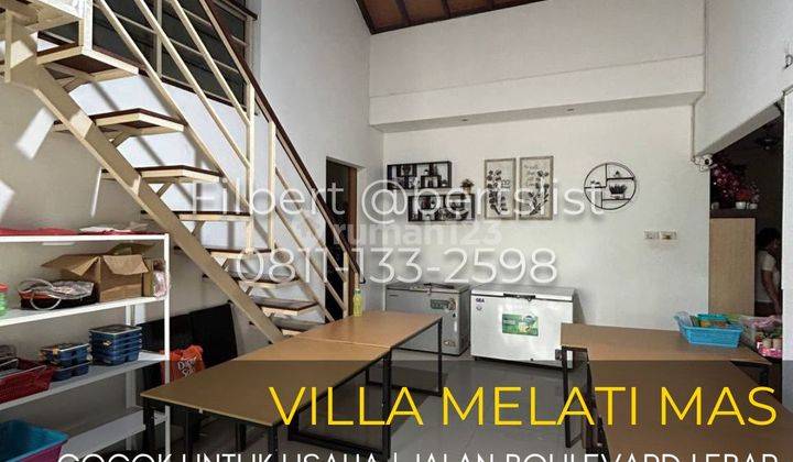 Rumah Usaha 253m2 Murah Boulevard Di Villa Melati Mas Serpong 1