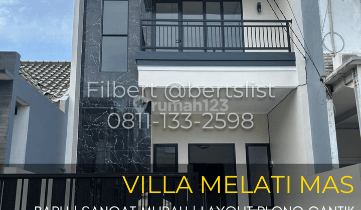 Sangat Murah Rumah 90m2 Baru Plong Cantik Di Melati Mas Serpong 1