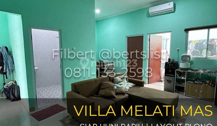 Rumah 96m2 Rapih Plong Siap Huni Di Villa Melati Mas Serpong 1