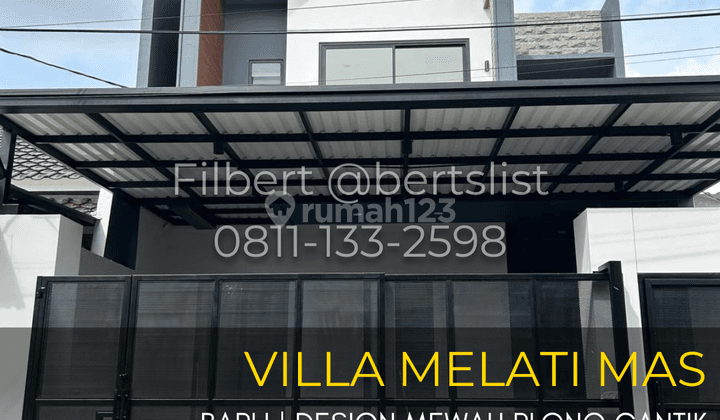 Rumah Baru 120m2 Mewah Cantik Plong Di Villa Melati Mas Serpong 1