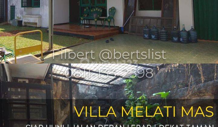 Rumah 383m2 siap huni jalan lebar di Villa Melati Mas Serpong 1