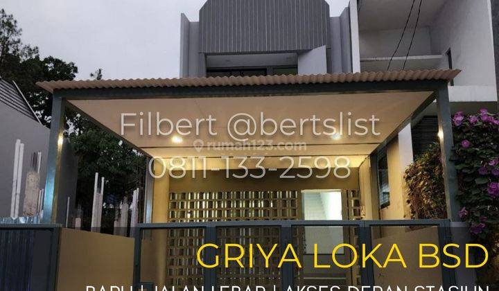 Rumah baru 90m2 3 menit dari stasiun di Griya Loka BSD Serpong 1