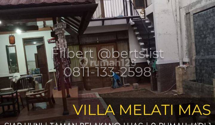 Rumah 340m2 siap huni depan taman di Melati Mas Serpong 1