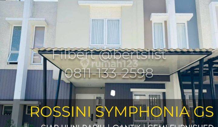 Rumah 84m2 rapih semi furnished di Rossini Gading Serpong 1