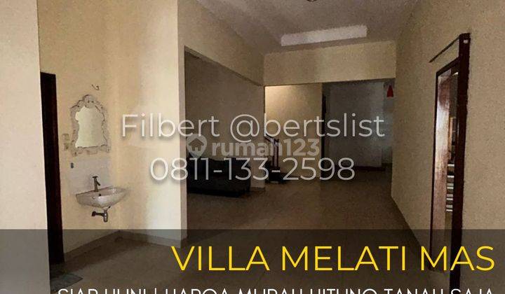 MURAH Rumah 160m2 rapih plong di Villa Melati Mas Serpong 1