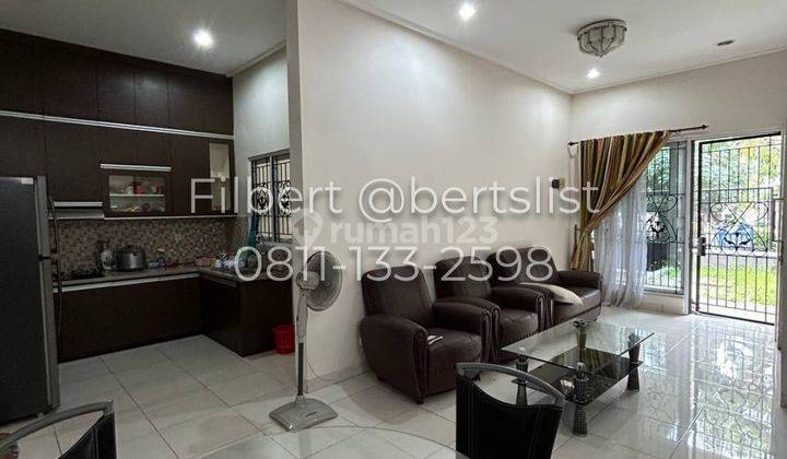 Rumah rapih 200m2 FURNISHED jalan lebar di Melati Mas Serpong 2