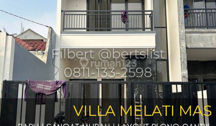 MURAH Rumah 100m2 baru plong cantik di Villa Melati Mas Serpong 1