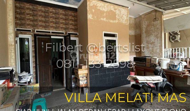 Rumah siap huni 96m2 layout plong di Villa Melati Mas Serpong 1