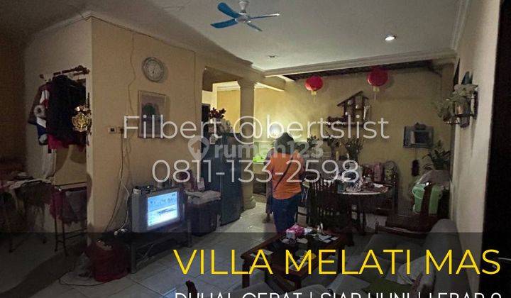 Dijual cepat Rumah 117m2 lebar 9 di Villa Melati Mas Serpong 1