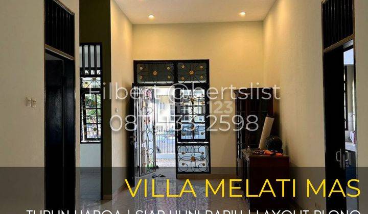 Dijual cepat Rumah 144m2 rapih di Villa Melati Mas Serpong 1