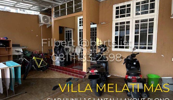 Rumah 90m2 siap huni 1,5 lantai di Villa Melati Mas Serpong 1