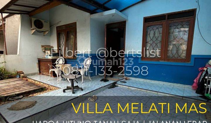 Rumah 140m2 harga kavling jalanan lebar di Melati Mas Serpong 2