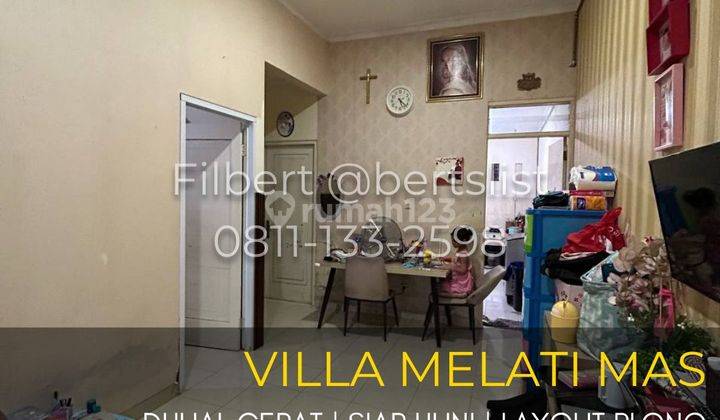 Dijual cepat Rumah 108m2 siap huni di Villa Melati Mas Serpong 1