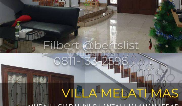 Rumah 144m2 Murah 2 Lantai Siap Huni Di Villa Melati Mas Serpong 1