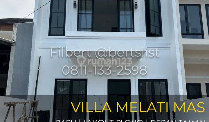 Rumah Baru 90m2 Depan Taman Plong Cantik Di Melati Mas Serpong 1