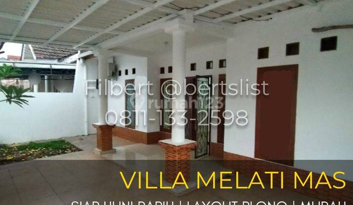 Rumah Rapih 180m2 Murah Plong Di Villa Melati Mas Serpong 1