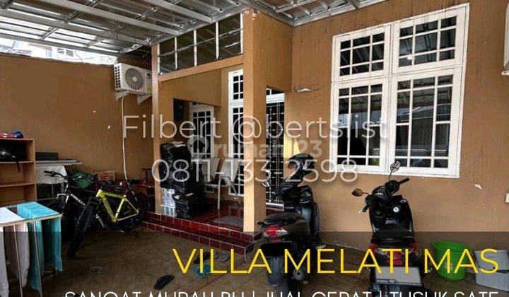 Bu Murah Rumah 96m2 Harga Kavling Di Villa Melati Mas Serpong