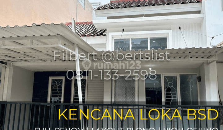 Rumah Rapih 98m2 Full Renov Furnished Kencana Loka Bsd Serpong 1