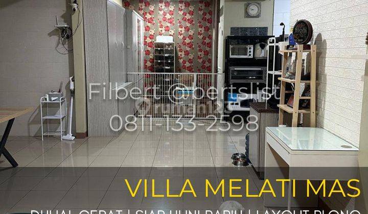 Dijual cepat Rumah 144m2 rapih plong luas di Melati Mas Serpong 1