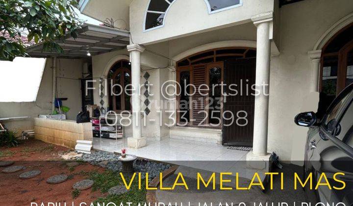 Murah Rumah 180m2 Jalan 2 Jalur Di Villa Melati Mas Serpong 1