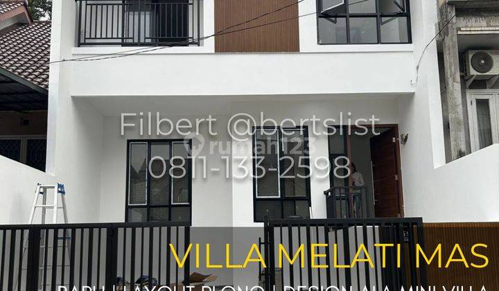 Rumah Baru 101m2 Konsep Mini Villa Plong Di Melati Mas Serpong 1