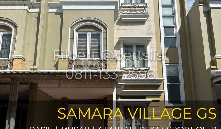 Murah Rumah 3 Lantai Rapih Furnished Di Samara Gading Serpong 1