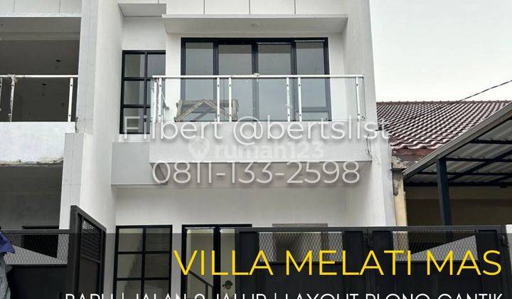 Rumah Baru 100m2 Jalan 2 Jalur Plong Di Villa Melati Mas Serpong 1