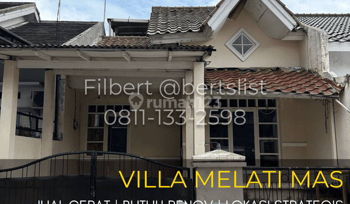 Jual Cepat Rumah 90m2 Murah Butuh Renov Di Melati Mas Serpong 1